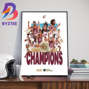 The Cleveland Cavaliers Are NBA 2K24 Summer League Champions Home Decor Poster Canvas