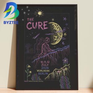 The Cure Berlin 2026 Concert Poster  Wuhlheide July 10 11 12 Wall Art Rock Band Home Decor Poster Canvas