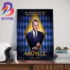 The Greater The Spy The Bigger The Lie Alfie The Cat In Argylle Movie Official Poster Art Decorations Poster Canvas