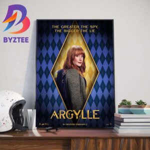 The Greater The Spy The Bigger The Lie Bryce Dallas Howard As Elly Conway In Argylle Movie Official Poster Art Decorations Poster Canvas
