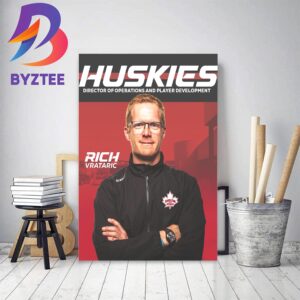 The Hamilton Huskies Richard Vrataric Director Of Operations And Player Development Decor Poster Canvas