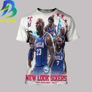 The New Look Sixers Philadelphia 76ers NBA 2026 All Over Print Shirt