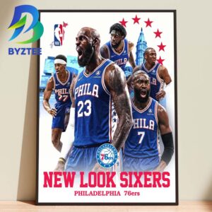 The New Look Sixers Philadelphia 76ers NBA 2026 Home Decor Poster Canvas