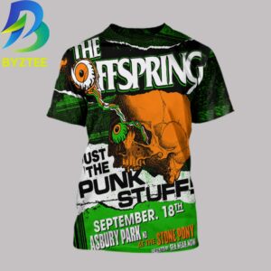 The Offspring Just The Punk Stuff At The Stone Pony September 18th 2026 All Over Print Shirt