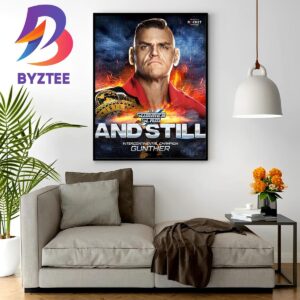 The Ring General Gunther And Still WWE Intercontinental Champion At WWE SummerSlam Home Decor Poster Canvas
