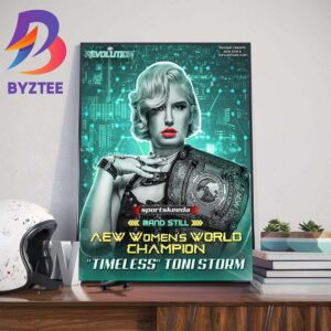 The Timeless Reign Of Toni Storm And Still AEW Womens World Champion Wall Decor Poster Canvas