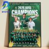 The Utah Talons Back To Back AUSL Champions 2026 Home Decor Poster Canvas