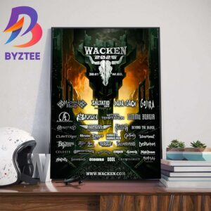 The Wacken Open Air 2025 July 30th to August 2nd 2025 Line Up Official Poster Home Decorations Poster Canvas