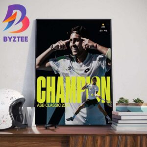 The Winner Of The 2024 ASB Classic Is Alejandro Tabilo In Auckland Art Decor Poster Canvas