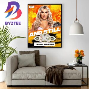 Tiffany Stratton Is Still WWE NXT Womens Champion Wall Decor Poster Canvas