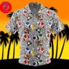 Toad Pattern Super Mario For Men And Women In Summer Vacation Button Up Hawaiian Shirt Toad Pattern Super Mario For Men And Women In Summer Vacation Button Up Hawaiian Shirt