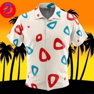 Togepi Pattern Pokemon For Men And Women In Summer Vacation Button Up Hawaiian Shirt