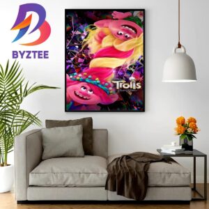 Trolls Band Together Official Poster Wall Decor Poster Canvas