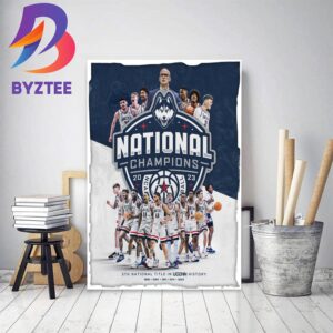 UConn Huskies Are NCAA Mens Basketball 2023 National Champions Decor Poster Canvas