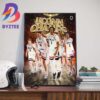 UConn Huskies Are NCAA Mens Basketball 2023 National Champions Decor Poster Canvas