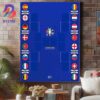 UEFA Womens Euro Back-To-Back Champions 2022-2025 Are England Womens National Team Home Decor Poster Canvas