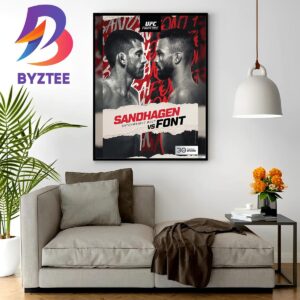 UFC Fight Night Nashville Cory Sandhagen Vs RobFont For Catchweight Bout Home Decor Poster Canvas