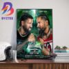 Uso Vs Uso Blood Vs Blood Brother Vs Brother Jey Uso vs Jimmy Uso at WWE WrestleMania XL Art Decorations Poster Canvas