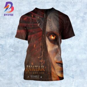 Varang In Avatar Fire And Ash Official Poster In Theatres December 19th 2025 All Over Print 3D Shirt