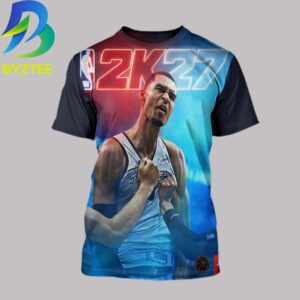 Victor Wembanyama NBA 2K27 Edition Cover Athlete All Over Print T- Shirt