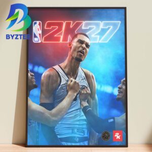 Victor Wembanyama NBA 2K27 Edition Cover Athlete Home Decor Poster Canvas
