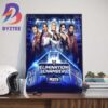 WWE NXT Battleground Las Vegas Matchup Card Wall Decor Poster Canvas