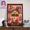 WWE NXT Battleground Las Vegas Matchup Card Wall Decor Poster Canvas