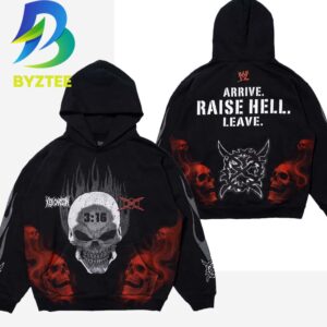 WWE x KEN CARSON STONE COLD 3 :16 2026 Arrive Raise Hell Leave Hoodie