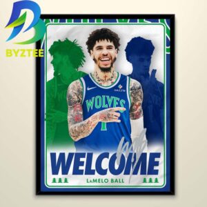 Welcome To Minnesota Melo NBA Lamelo Ball 2026 Home Decor Poster Canvas