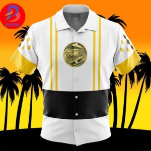 White Ranger Ranger Ninjetti Mighty Morphin Power Rangers For Men And Women In Summer Vacation Button Up Hawaiian Shirt