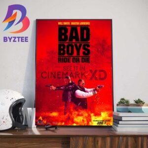 Will Smith And Martin Lawrence In Bad Boys Ride Or Die Cinemark XD Official Poster Wall Decor Poster Canvas