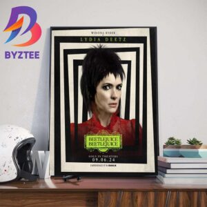 Winona Ryder Is Lydia Deetz In Beetlejuice Beetlejuice 2024 Wall Decor Poster Canvas