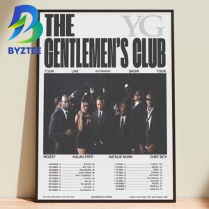 YG The Gentlemen’s Club World Tour 2026 Home Decor Poster Canvas