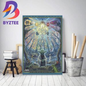 Yoda Happy Star Wars Day May The Fourth Be With You Home Decor Poster Canvas