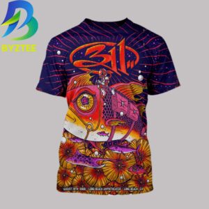 311 Band Long Beach Amphitheater August 18th 2026 All Over Print Shirt