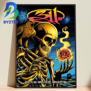 311 So Glad You Made It Tour August 5th 2026  Stir Cove At Harrah’s Council Bluffs Lowa Home Decor Poster Canvas