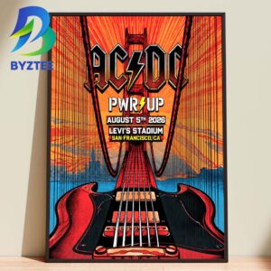 ACDC PWR UP Levi’s Satdium San Francisco August 5th 2026 Home Decor Poster Canvas