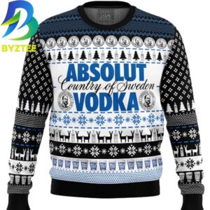 Absolut Vodka Country Of Sweden Ugly Christmas Sweater