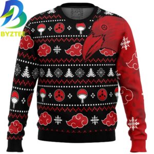 Akatsuki Itachi Symbolic Crows 2026 Ugly Christmas Sweater