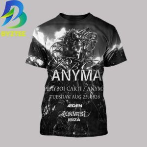 Anyma x Playboi Carti At UNVRS Aug 25th 2026 All Over Print Shirt