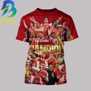 Arsenal FA Community Shield Winners English Premier League 2026  All Over Print Shirt