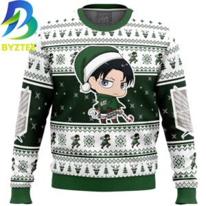 Attack On Titan Chibi Levi Ugly Christmas Sweater