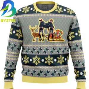 Attack On Titan Eren Levi Ugly Christmas Sweater