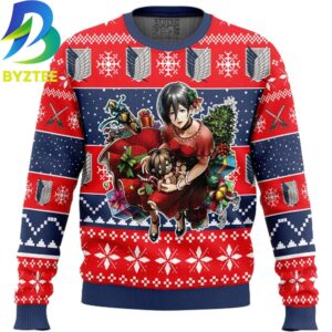 Attack On Titan Mikasa Ugly Christmas Sweater