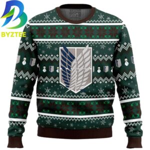 Attack On Titan Survey Corps Ugly Christmas Sweater