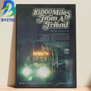 Billy Strings 10,000 Miles From a Friend 2026 Home Decor Poster Canvas
