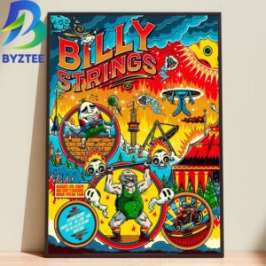 Billy Strings Ionia Country Fairgrounds Ionia Freak Fair August 2026 Home Decor Poster Canvas