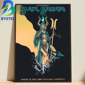 Black Sabbath BB&T Pavilion Camden Nj August 19 2026 Home Decor Poster Canvas