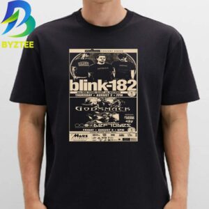 Blink 182 With Midtown In West Palm Beach Godsmack 2026 Unisex T- Shirt