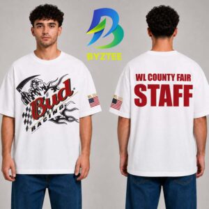 Bud Racing Reaper WL County Fair Staff 2026 Two Sided Unisex T- Shirt